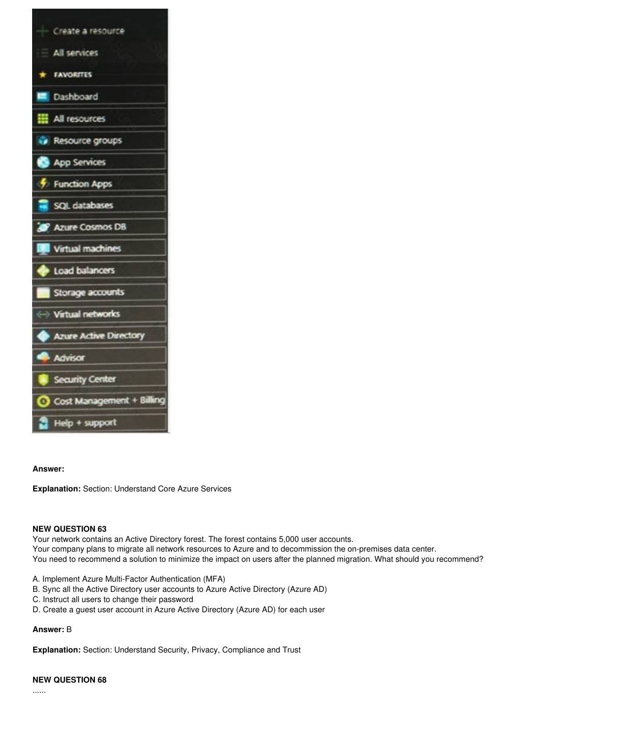 Azure portal navigation showing Service Health blade